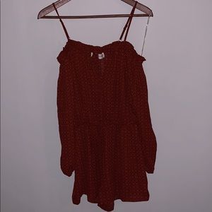 Off the shoulder romper